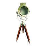 Luxury rosewood and aluminum spotlight lamp for office
